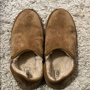 UGG Men's Brown Suede Slip-Ons